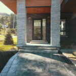 Native & Pollinator Gardens, Paver Front Walkway and Stone Steps